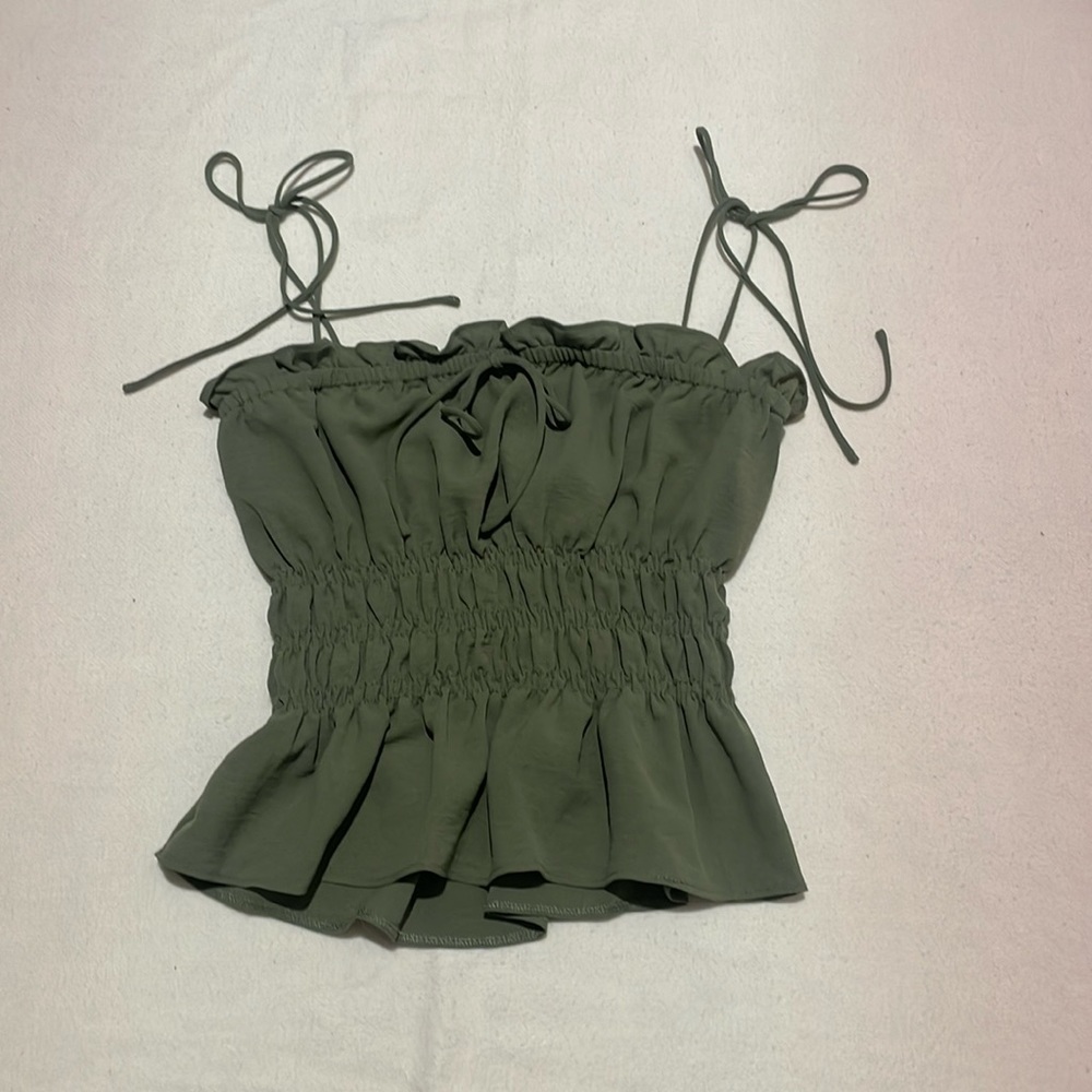 Cropped green tank